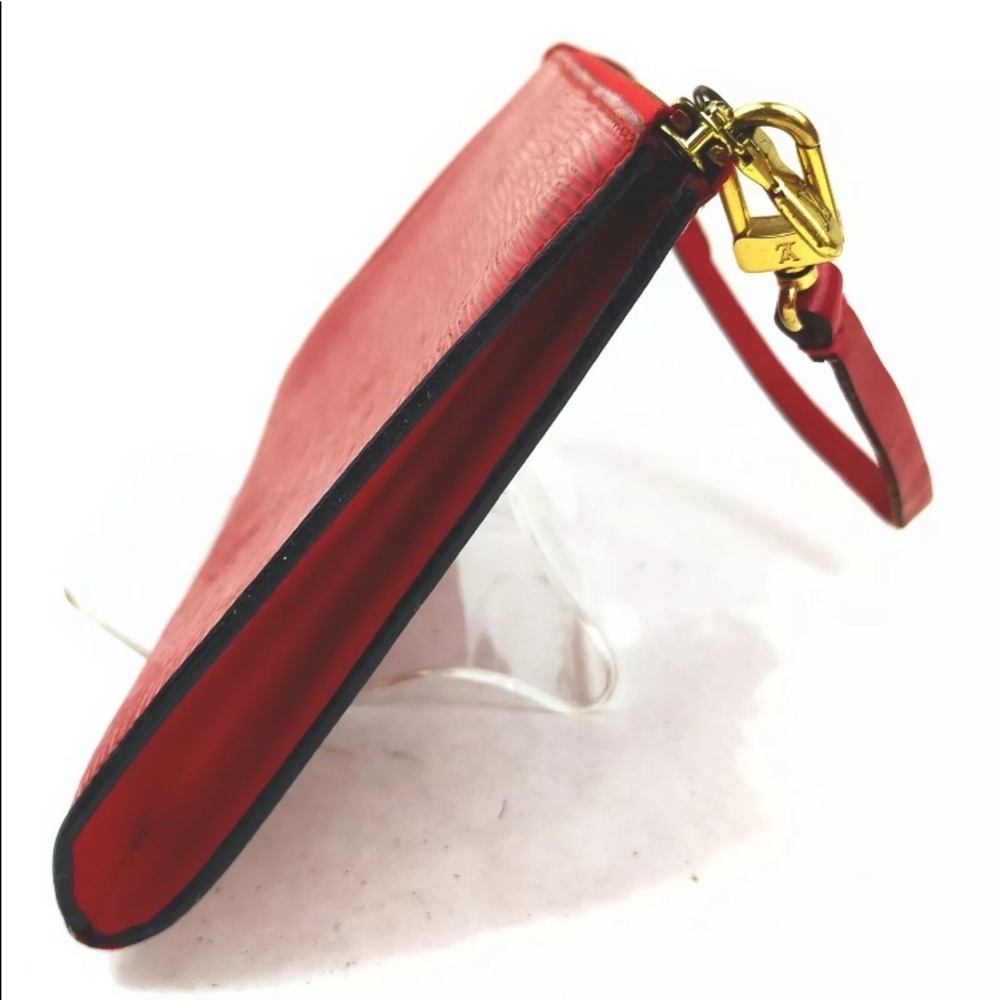 ❤️Louis Vuitton Red Epi Pouch Pochette - Picture 3 of 7